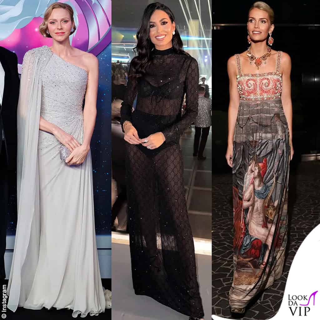 Ballo della Rosa 2026 Charlene di Monaco Elisabetta Gregoraci Kitty Spencer look