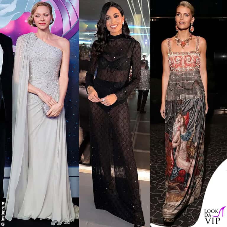 Ballo della Rosa 2026 Charlene di Monaco Elisabetta Gregoraci Kitty Spencer look
