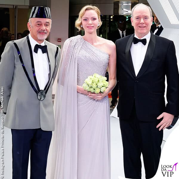 Charlene e Alberto di Monaco con Christian Louboutin