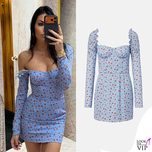 Elisabetta Gregoraci, minidress Dolce&Gabbana