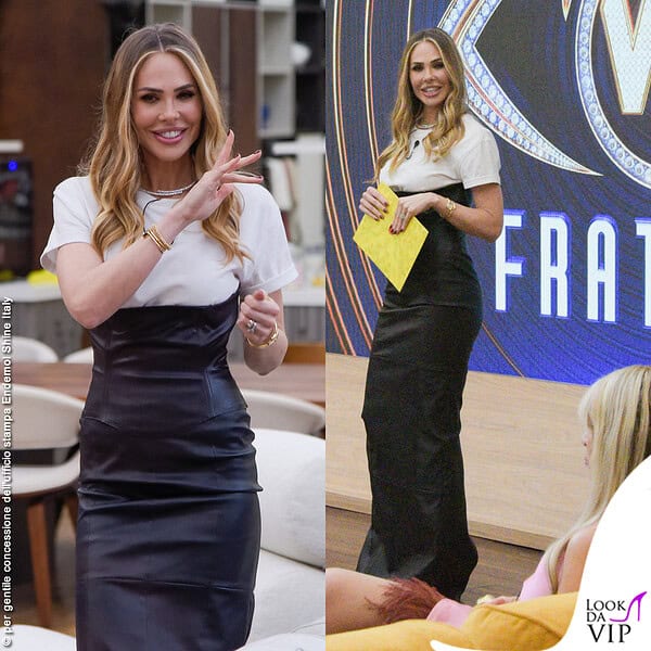La Blasi con un outfit Laura Iacobucci dentro la Casa del GF Vip