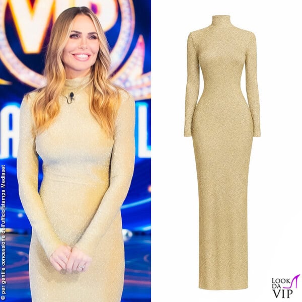 Ilary Blasi, abito Annalisa Ambrosio Atelier 