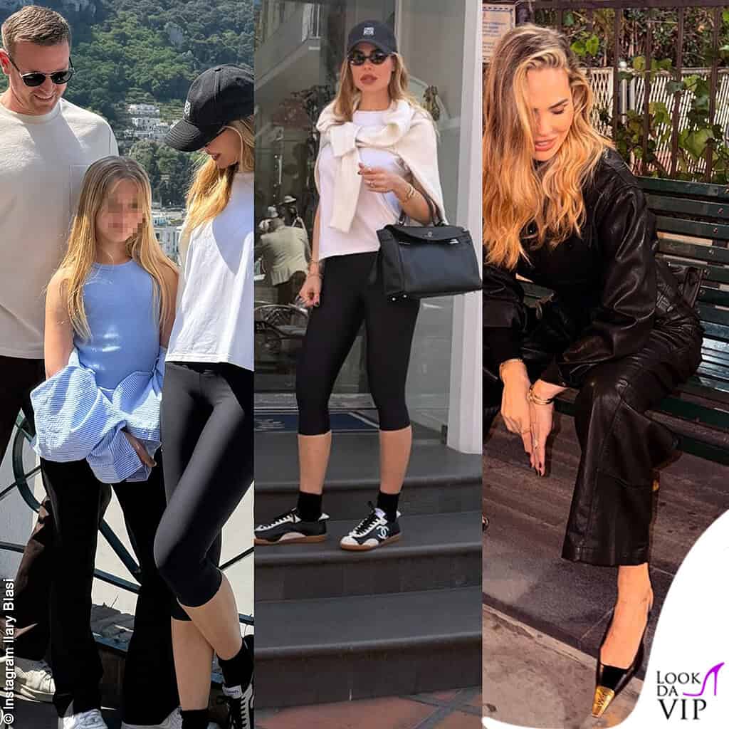 Ilary Blasi Capri look Isabel Bastian Muller