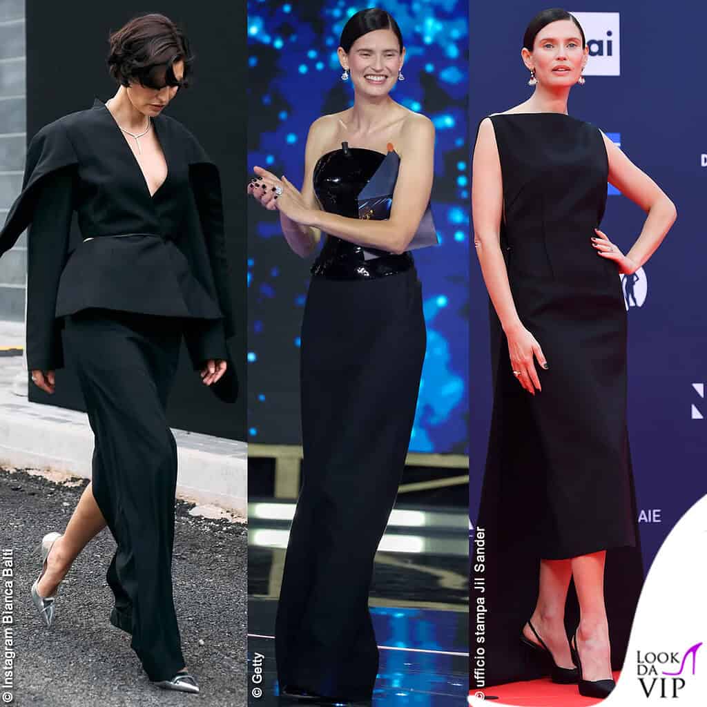 Bianca Balti David di Donatello 2026 look Institution Yssey Miyake Jil Sander