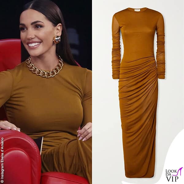L'abito YSL di Elena d'Amario