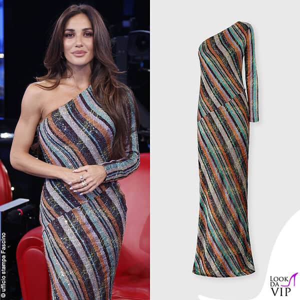 Si tratta di un vestito monospalla Missoni 