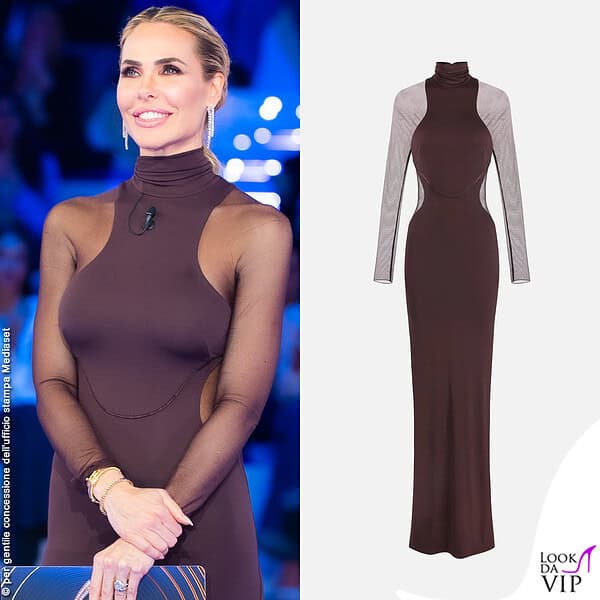 Abito Elisabetta Franchi con cut-out trasparenti