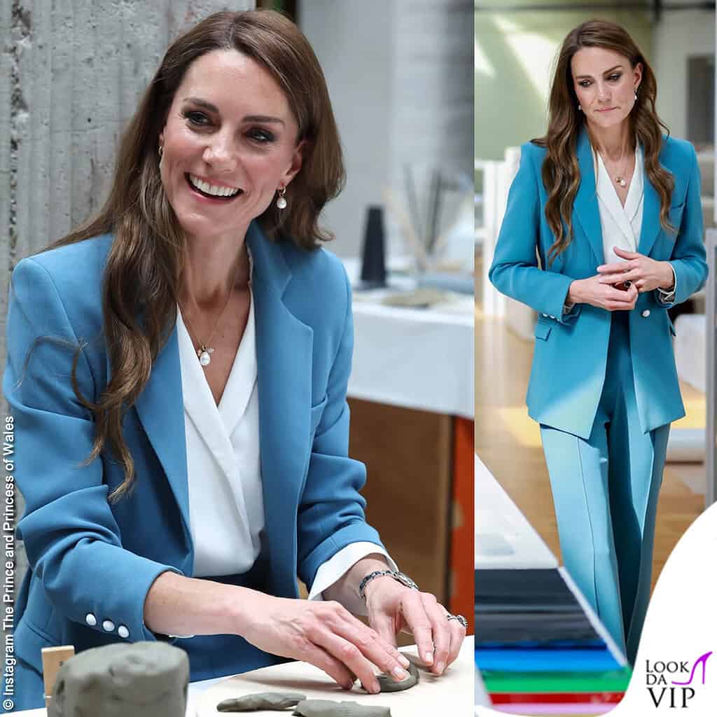 Kate Middleton look Reggio Emilia completo Edeline Lee borsa Asprey