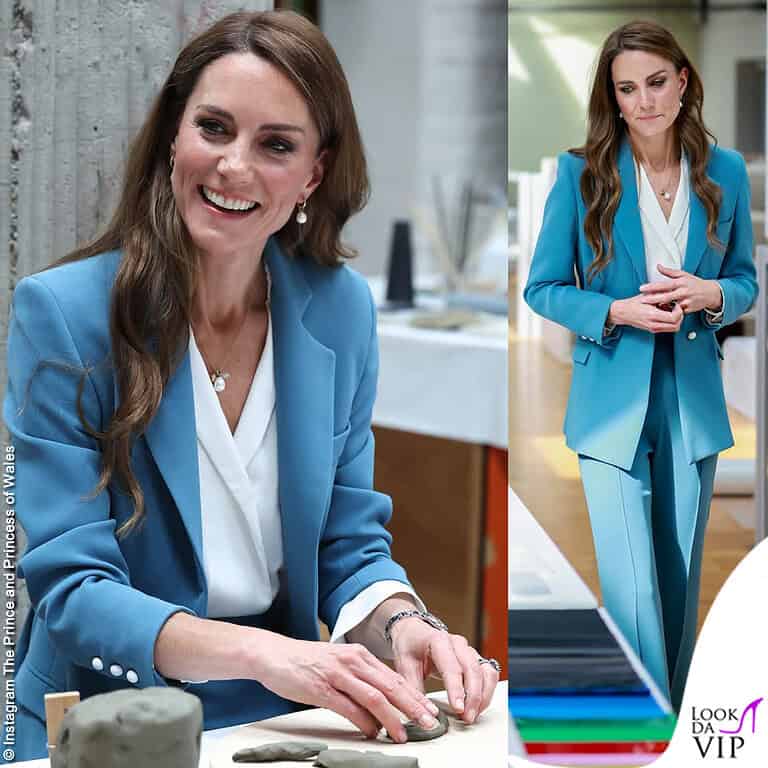 Kate Middleton look Reggio Emilia completo Edeline Lee borsa Asprey