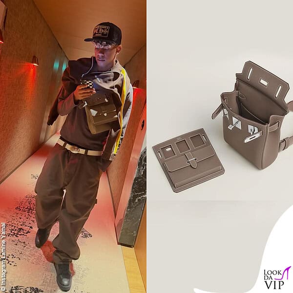 Lamine Yamal ha sfoggiato anche un accessorio per la sua borsa Hermès: si tratta di una tasca removibile
