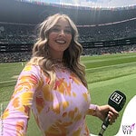 Diletta Leotta cerimonia apertura Mondiali abito Alex Perry