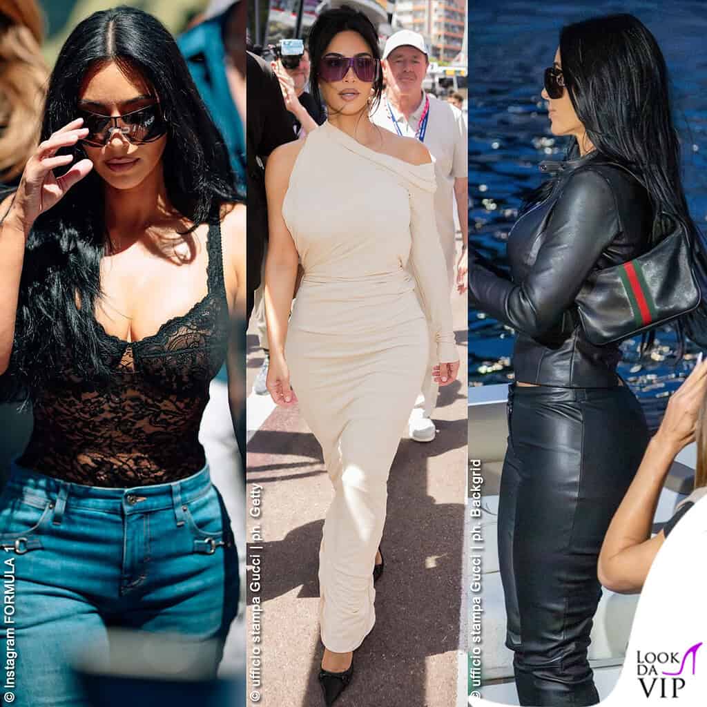 Kim Kardashian GP F1 Monaco outfit Gucci