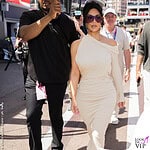 Kim Kardashian GP F1 Monaco vestito bianco Gucci