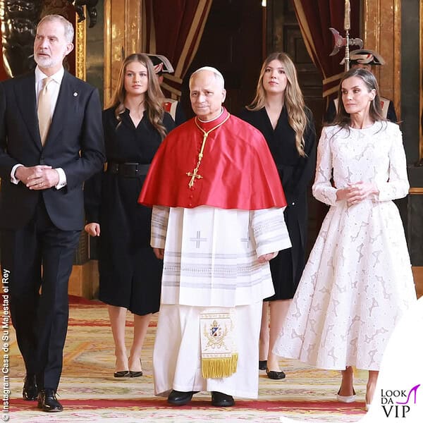 Il primo incontro della famiglia reale di Spagna con Papa Leone XIV