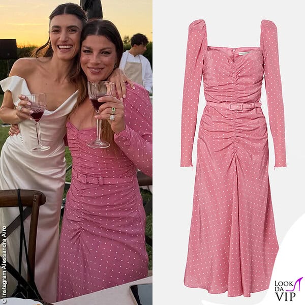 Al matrimonio di Tommaso Paradiso Emma Marrone ha scelto un abito Alessandra Rich 