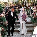 Giulia Salemi matrimonio Aurora Ramazzotti Goffredo Cerza Eros Ramazzotti outfit Giorgio Armani