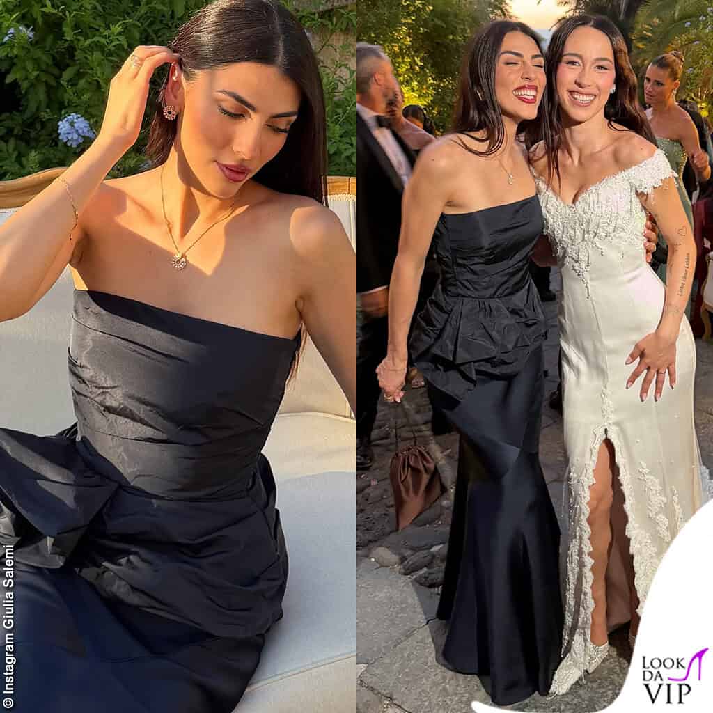 Giulia Salemi matrimonio Aurora Ramazzotti look Max Mara