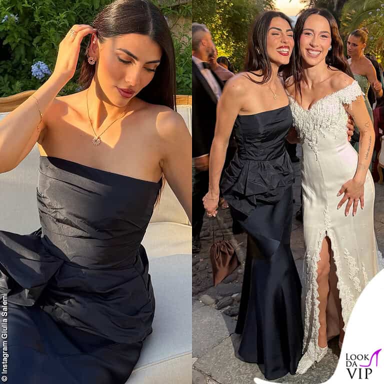 Giulia Salemi matrimonio Aurora Ramazzotti look Max Mara