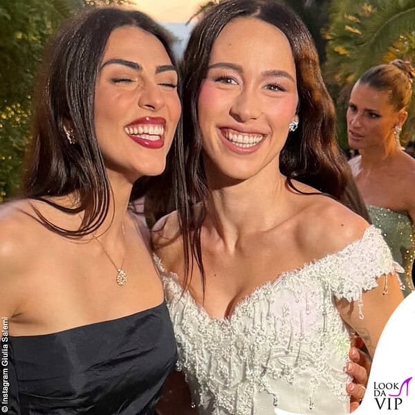 La Salemi con la sposa Aurora Ramazzotti
