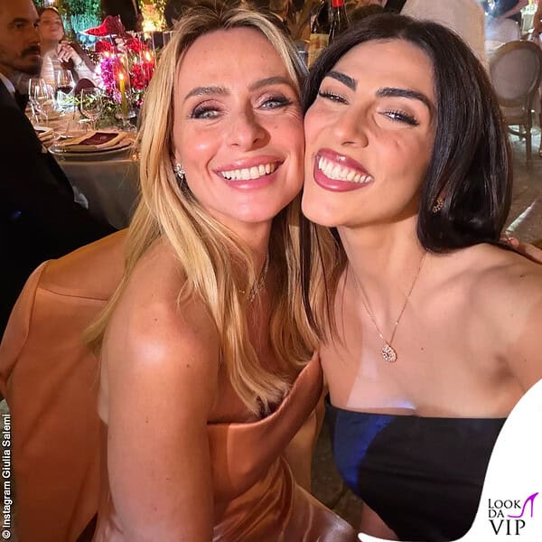 Con Serena Autieri durante il matrimonio