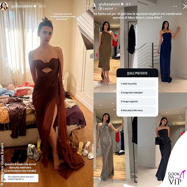 Il vestito dimenticato e la scelta social tra le opzioni Max Mara
