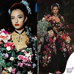 Leonie Cassel sfila per Dolce Gabbana