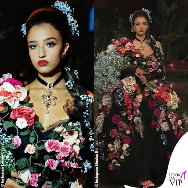 Leonie Cassel sfila per Dolce Gabbana