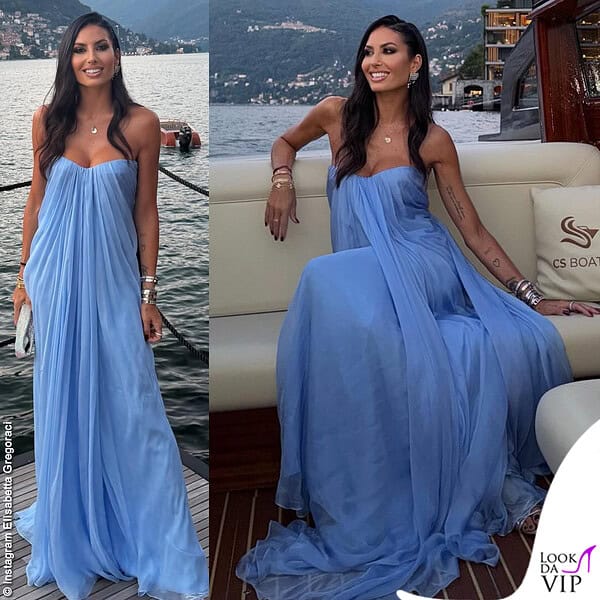Elisabetta Gregoraci, abito Alexander McQueen