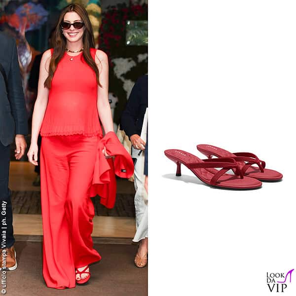 In rosso con i sandali Vivaia 