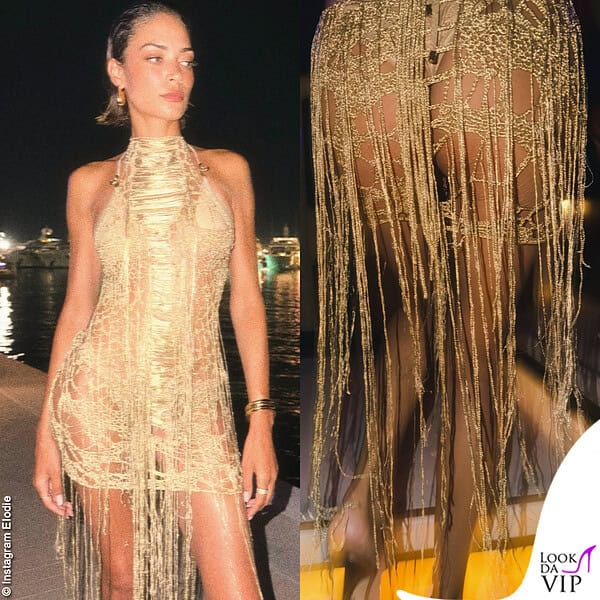 Il vestito sensuale di Elodie è Roberto Cavalli