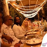 Madonna compleanno Corfu vestito bianco 2