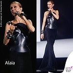 Celine Dion concerto Parigi look Alaia