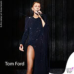 Celine Dion concerto Parigi look Tom Ford