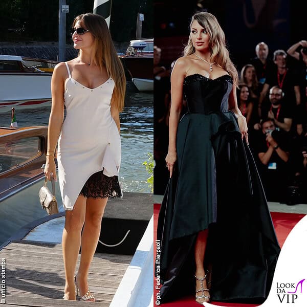 Georgia Mos in Gil Santucci per lo sbarco, Avaro Figlio sul red carpet