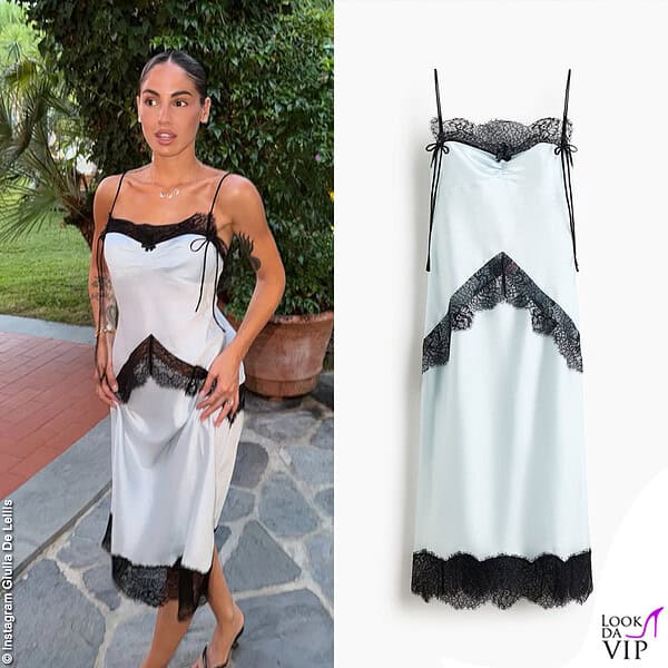 Giulia De Lellis col vestito H&M