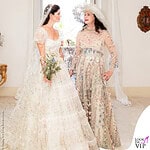 MFW sfilata Luisa Beccaria abito sposa Luna Bonaccorsi