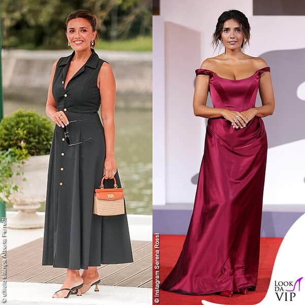 Serena Rossi Venezia 83 outfit Alberta Ferretti e Vivienne Westwood