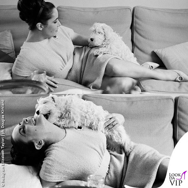 Elizabeth Taylor nel 1963 con la spilla Bulgari, regalo di fidanzamento di Burton