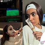 Ines Garcia maschera PSG Barcellona